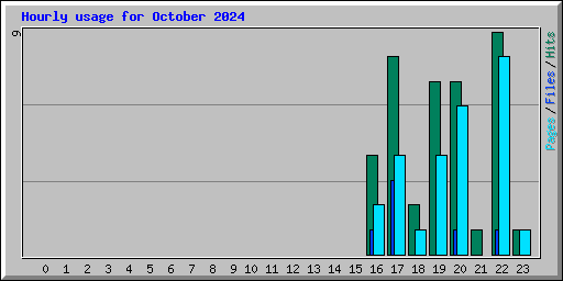 Hourly usage for October 2024