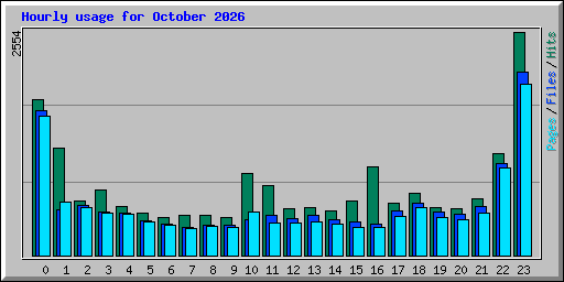 Hourly usage for October 2026