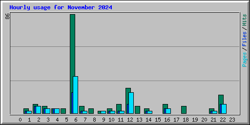 Hourly usage for November 2024