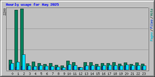 Hourly usage for May 2025