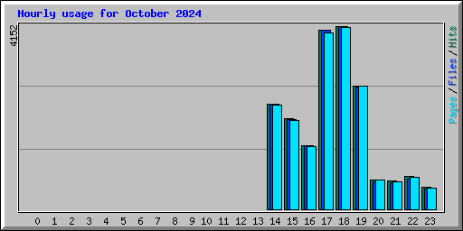 Hourly usage for October 2024