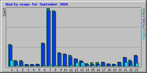 Hourly usage for September 2026
