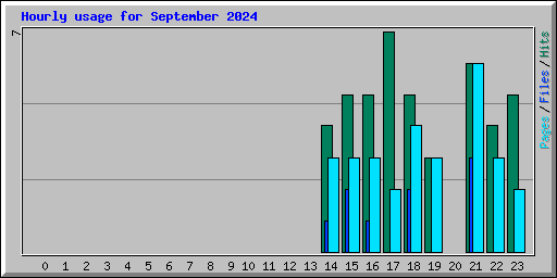 Hourly usage for September 2024