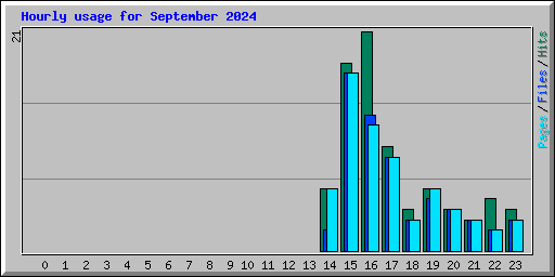 Hourly usage for September 2024