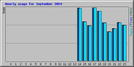 Hourly usage for September 2024