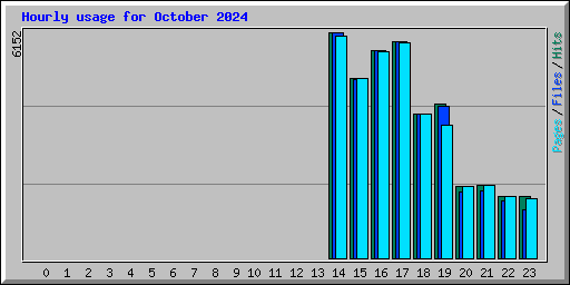 Hourly usage for October 2024