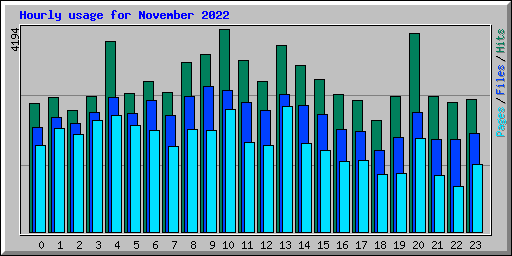 Hourly usage for November 2022