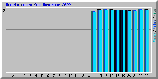 Hourly usage for November 2022
