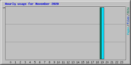 Hourly usage for November 2020
