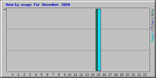 Hourly usage for December 2020