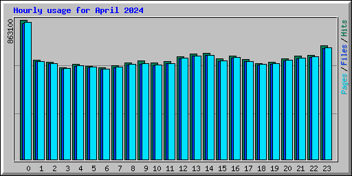 Hourly usage for April 2024