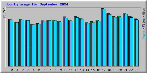 Hourly usage for September 2024