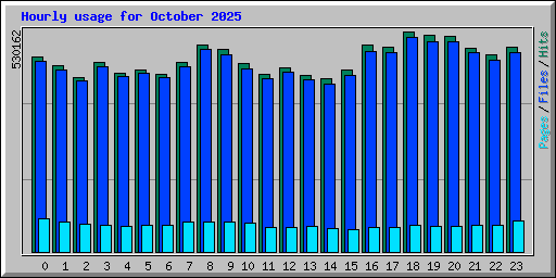 Hourly usage for October 2025