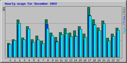 Hourly usage for December 2022