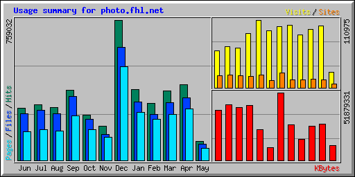 Usage summary for photo.fhl.net