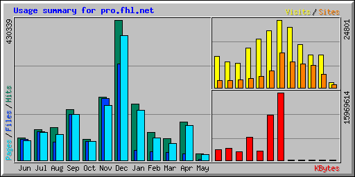 Usage summary for pro.fhl.net