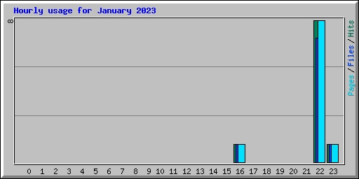 Hourly usage for January 2023