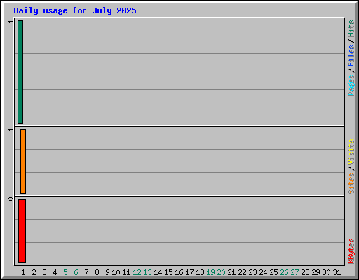 Daily usage for July 2025