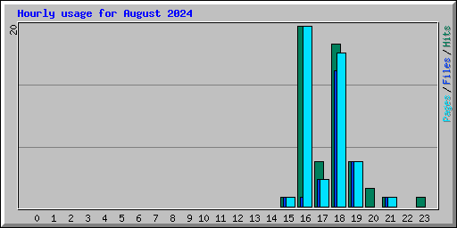 Hourly usage for August 2024