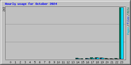 Hourly usage for October 2024