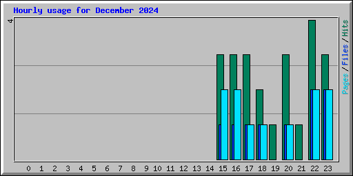 Hourly usage for December 2024