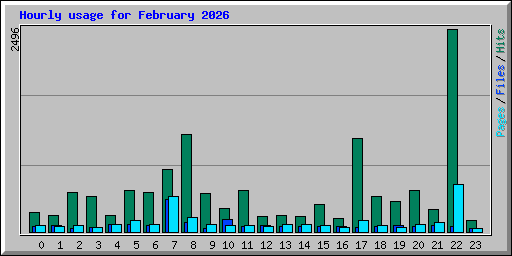Hourly usage for February 2026