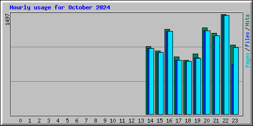 Hourly usage for October 2024