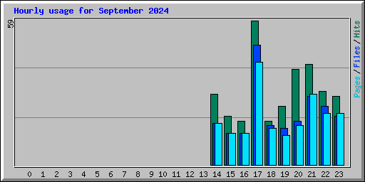 Hourly usage for September 2024