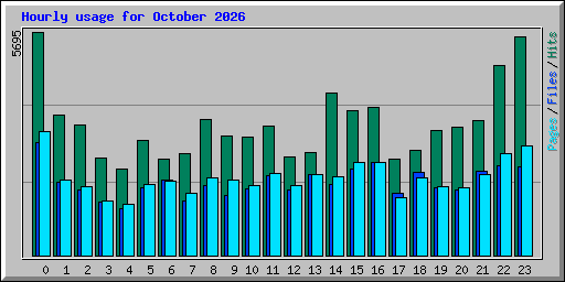 Hourly usage for October 2026