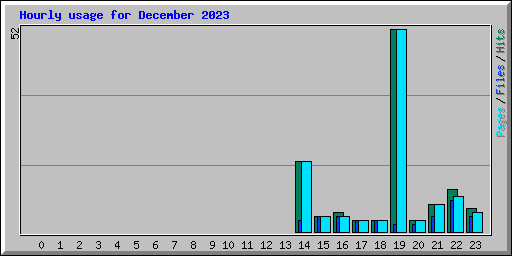 Hourly usage for December 2023