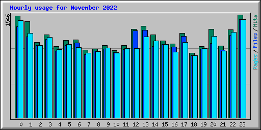 Hourly usage for November 2022