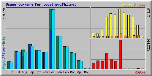 Usage summary for together.fhl.net
