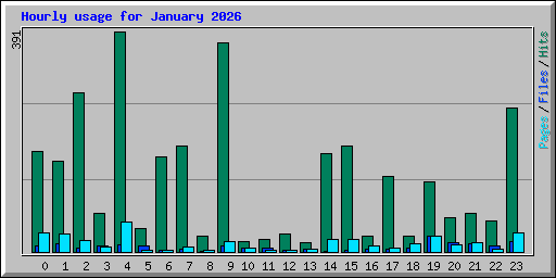 Hourly usage for January 2026