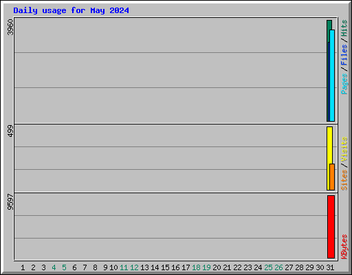 Daily usage for May 2024