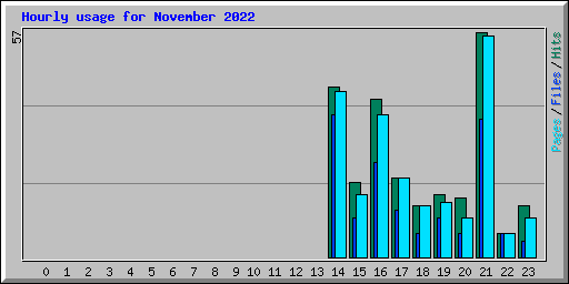 Hourly usage for November 2022