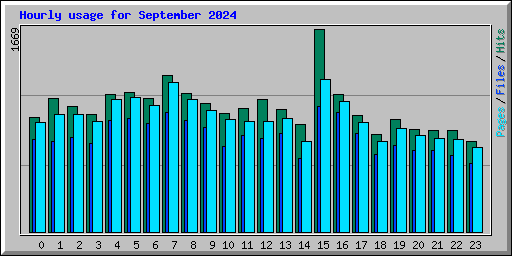 Hourly usage for September 2024