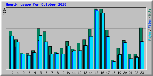 Hourly usage for October 2026