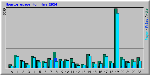 Hourly usage for May 2024