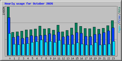 Hourly usage for October 2026