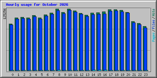 Hourly usage for October 2026