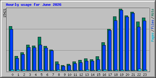 Hourly usage for June 2026