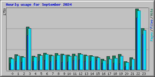 Hourly usage for September 2024