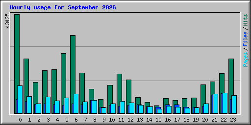 Hourly usage for September 2026