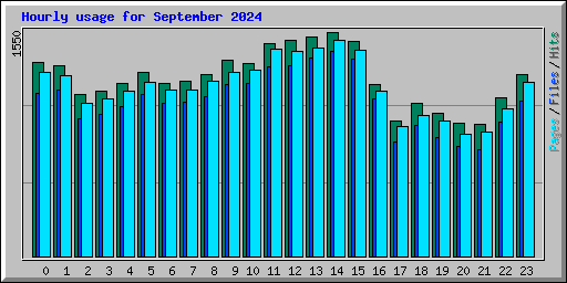 Hourly usage for September 2024