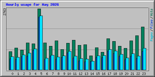Hourly usage for May 2026
