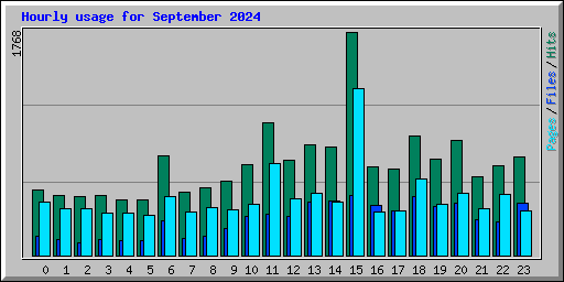 Hourly usage for September 2024