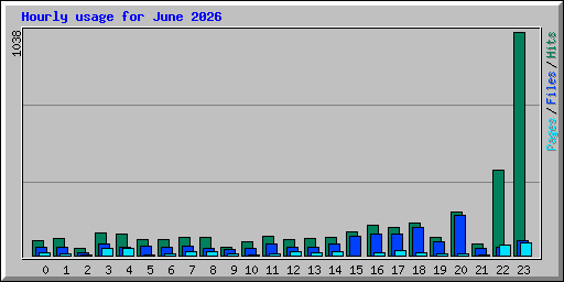 Hourly usage for June 2026