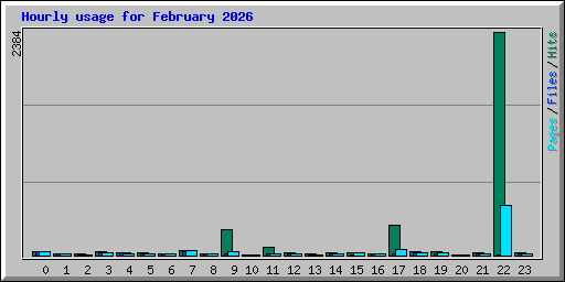 Hourly usage for February 2026