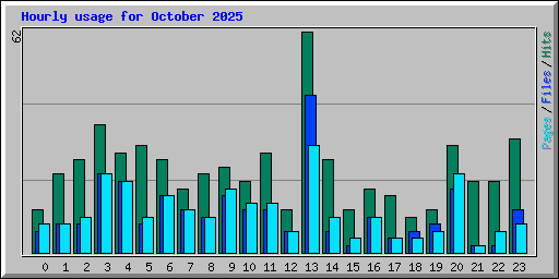 Hourly usage for October 2025