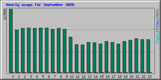 Hourly usage for September 2026